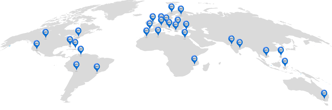 Mapa mundial - Ubicaciones de las máquinas de bobinado de Supertek. Mapa mundial con las ubicaciones de las máquinas de bobinado de Supertek.