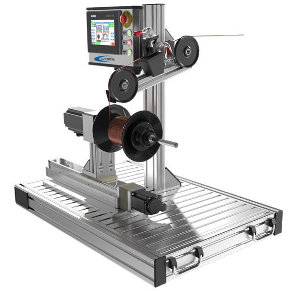 Tischwicklemaschine: Aufwickler für Draht, Fasern und Filamente